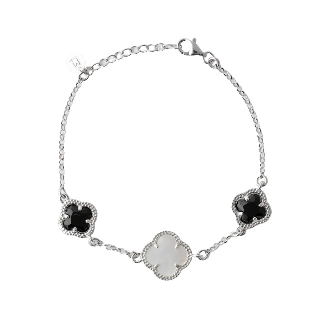 Moriconi 925 Sterling Silver & Quartz Jewelry in Kuwait: Clover Bracelets & Necklaces - Saya Elegant Style Kuwait