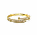 Vera Luce Gold-Tone Stainless Bracelet with Sparkling Cubic Zirconia