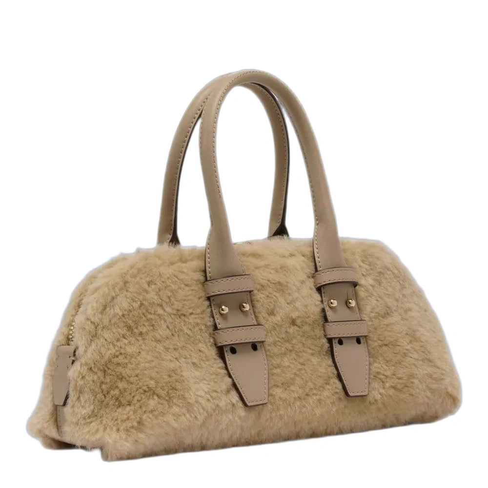 PINKO - Small Escape Bag Horizontal handbag, teddy effect