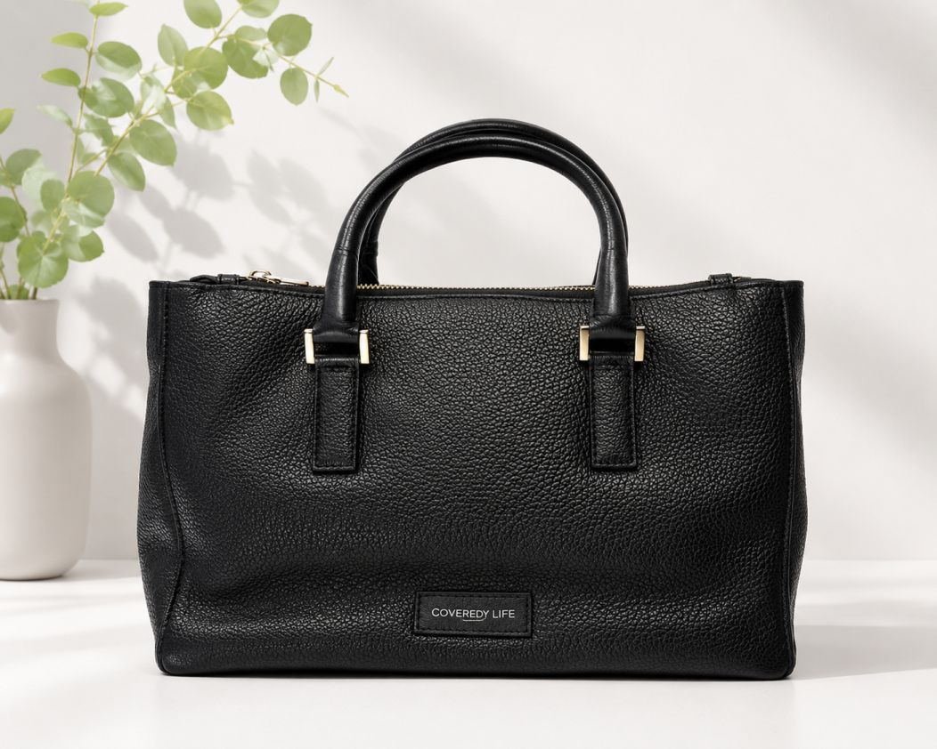 Nero Pearl Fashion Vitello Handbag