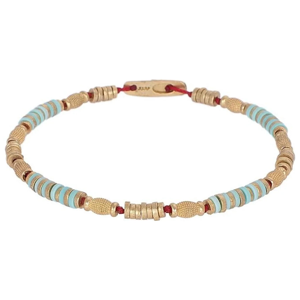 JUJU Mood Candy Anklet - Anklets in Kuwait | خلخال كاندي (Candy) الملون مصنوع يدوياً من البرونز - Saya