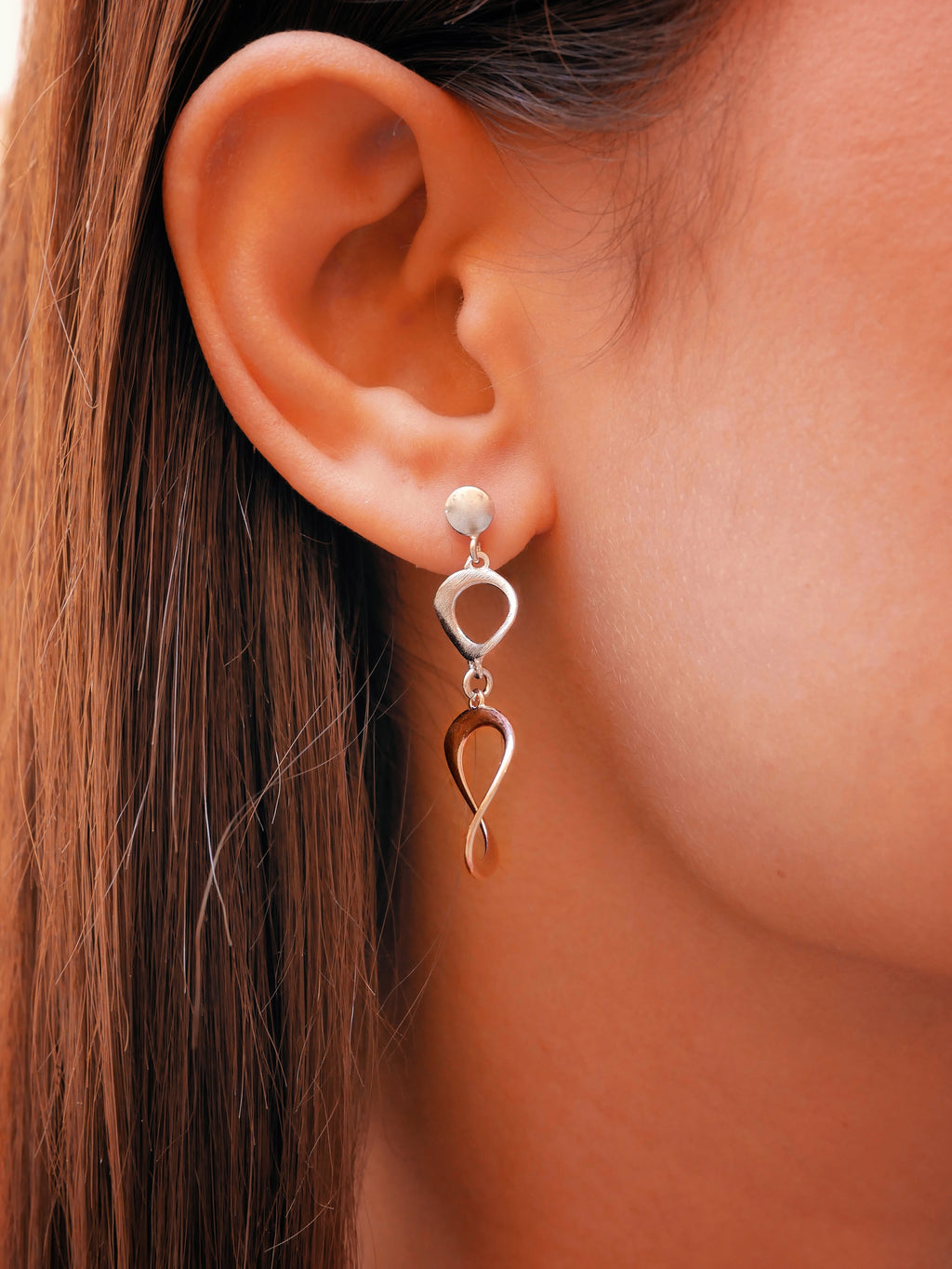 Ocean Wave | Oval Wave Earrings