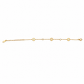 CRYSTAL ACCENT CIRCULAR LINK BRACELET