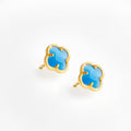 Clover | Earrings with Blu Quartz