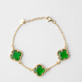 Clover | Bracelet with Emerald Quartz
