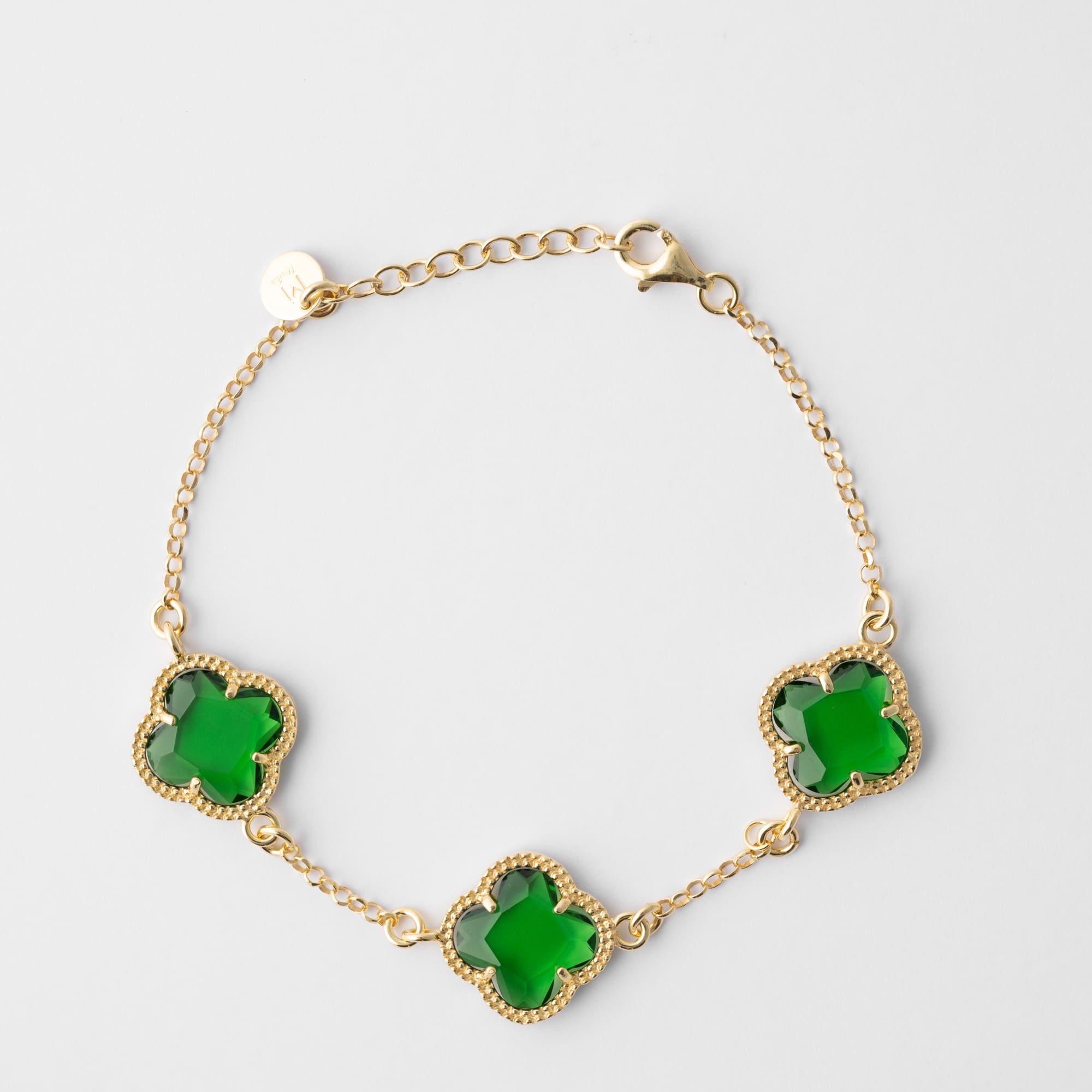Clover | Bracelet with Emerald Quartz