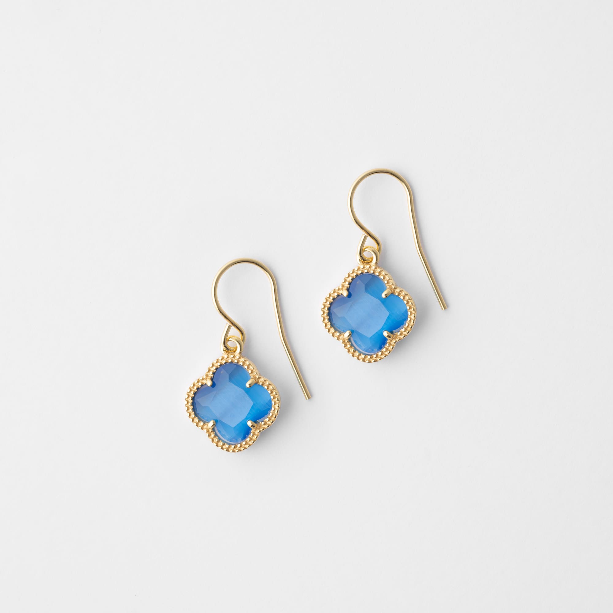 Clover | Earrings with Blu Quartz