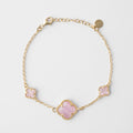 Clover | Bracelet with Pink Quartz