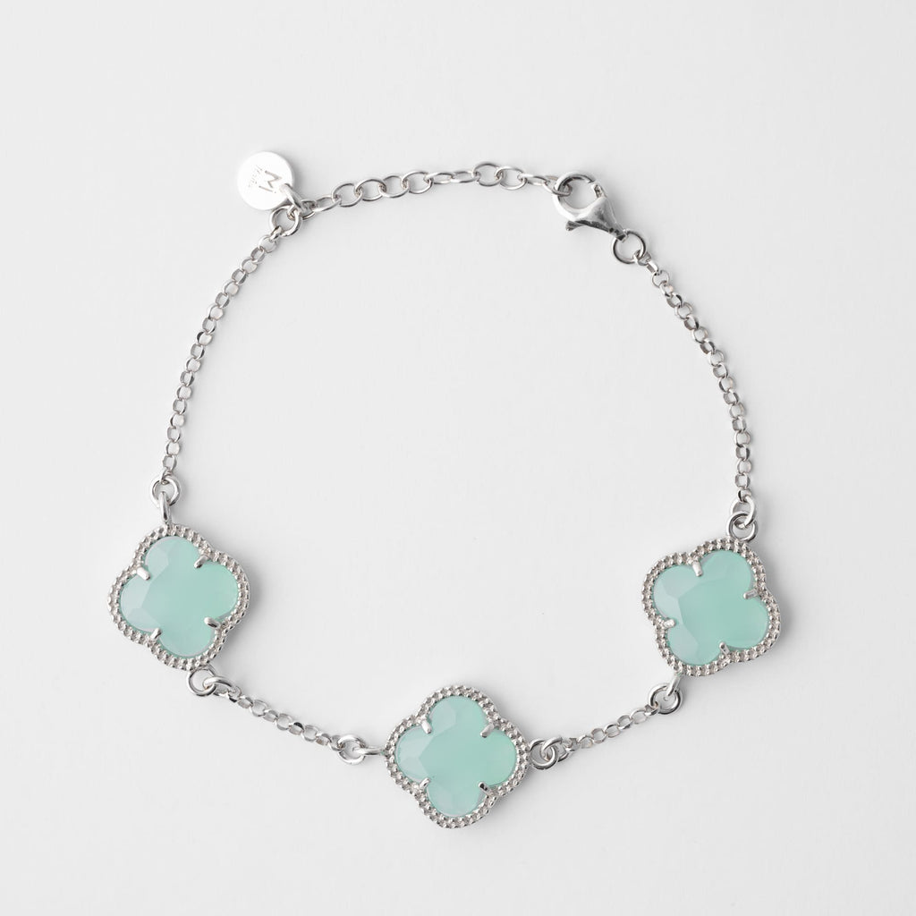Clover | Bracelet with Green Quartz