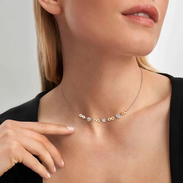 Nomination Italy Principessina Necklace - White CZ Infinity
