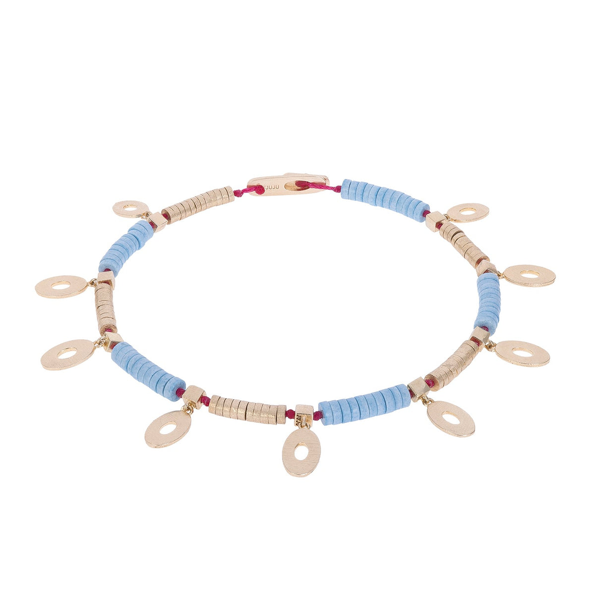 JUJU Mood Thira Anklet - Anklets in Kuwait | خلخال ثيرا (Thira) الصيفي مصنوع يدوياً من البرونز - Saya