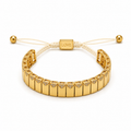 SCULPTED PILLAR CRYSTAL CORD BRACELET