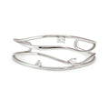 MY REBEL ART BRACELET IN 925 STERLING SILVER (LARGE BANGLE) AND CUBIC ZIRCONIA