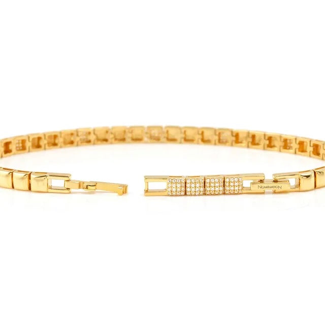 ENIGMATIC SHINE BRACELET, GOLD CZ PAVÉ
