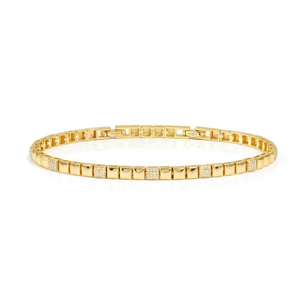NOMINATION - Enigmatic Shine Bracelet, Gold CZ Pavé