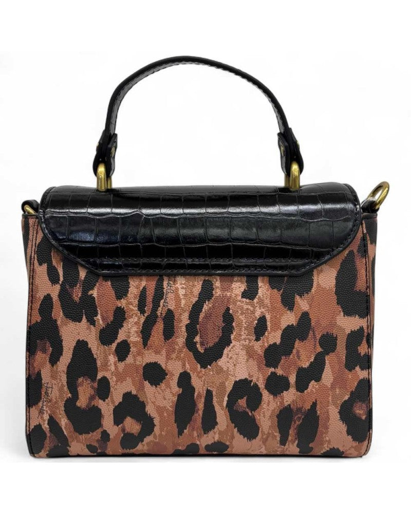 JUST CAVALLI - Top Handle Bag Black-Spotted