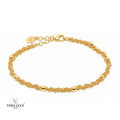 Vera Luce Hand Made in Italy 925 Sterling Silver Chain beaded Bracelet