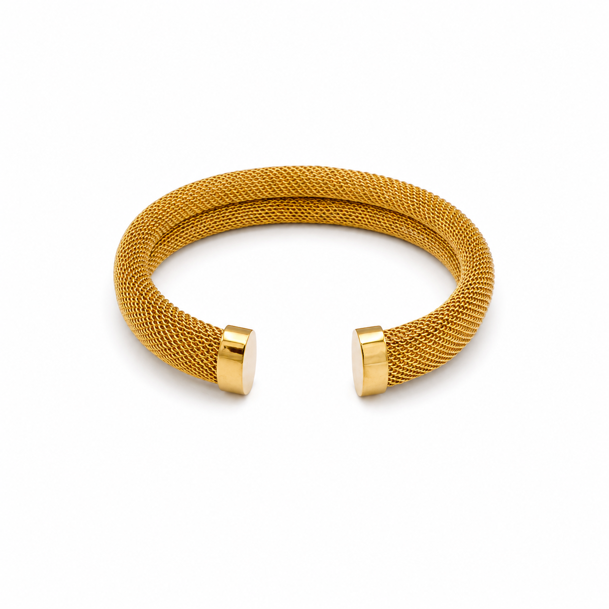 MATTE MESH STATEMENT CUFF BRACELET