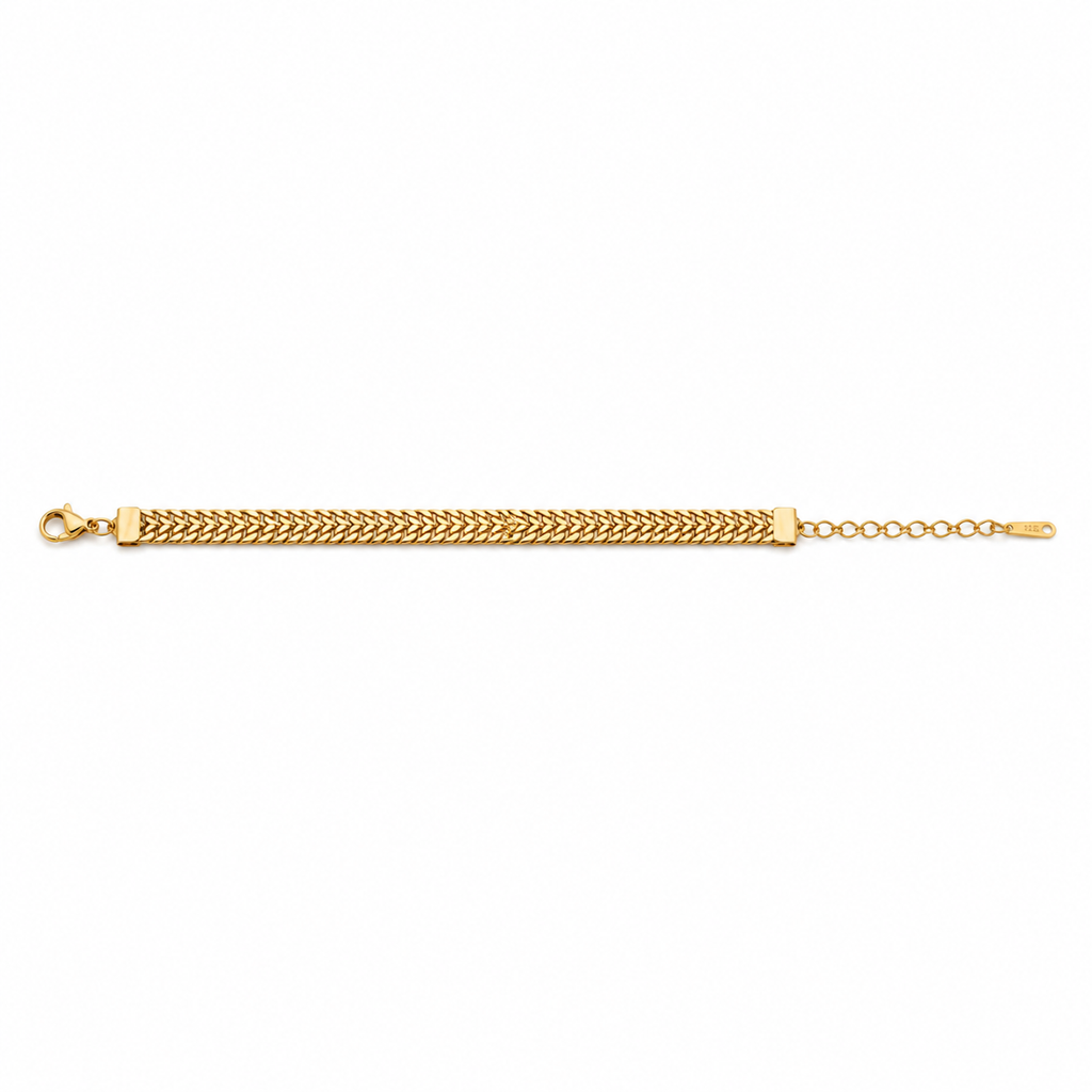HERRINGBONE COBBLER LINK BRACELET