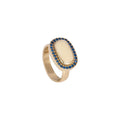 JUJU Mood Baton Ring - Rings in Kuwait | خاتم باتون (Baton) الهندسي مصنوع يدوياً من البرونز - Saya