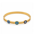 Vera Luce Gold Stainless Steel Evil Eye Bracelet