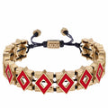 SQUARE BRACELET WITH ENAMEL