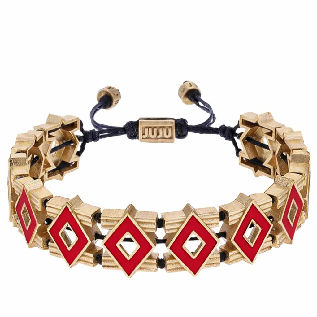 SQUARE BRACELET WITH ENAMEL