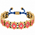 SQUARE BRACELET WITH ENAMEL