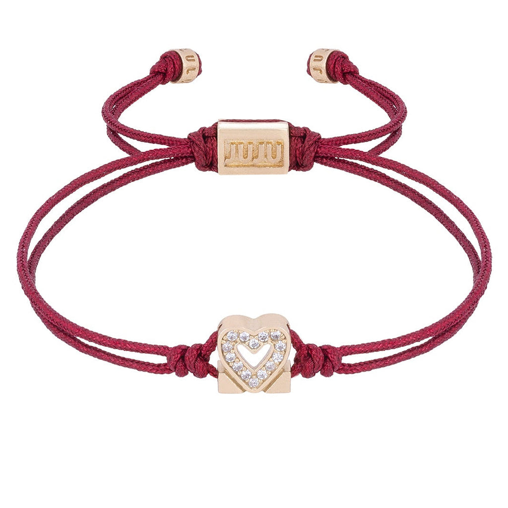 JUJU Mood Siempre Cord Bracelet - Bracelets in Kuwait | سوار خيط سيمبري (Siempre) القابل للتعديل من البرونز - Saya