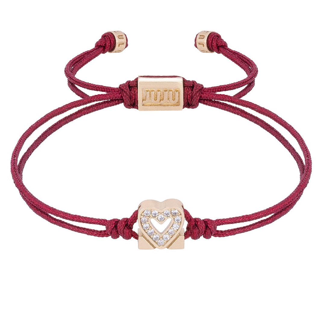 JUJU Mood Siempre Cord Bracelet - Bracelets in Kuwait | سوار خيط سيمبري (Siempre) القابل للتعديل من البرونز - Saya
