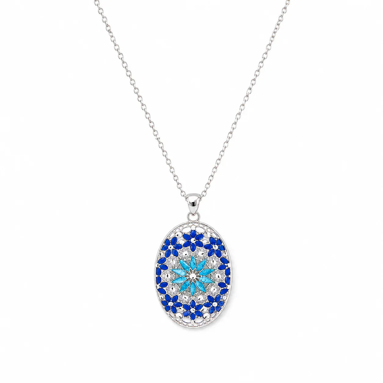 FILIGREE | BLUE MOSAIC NECKLACE