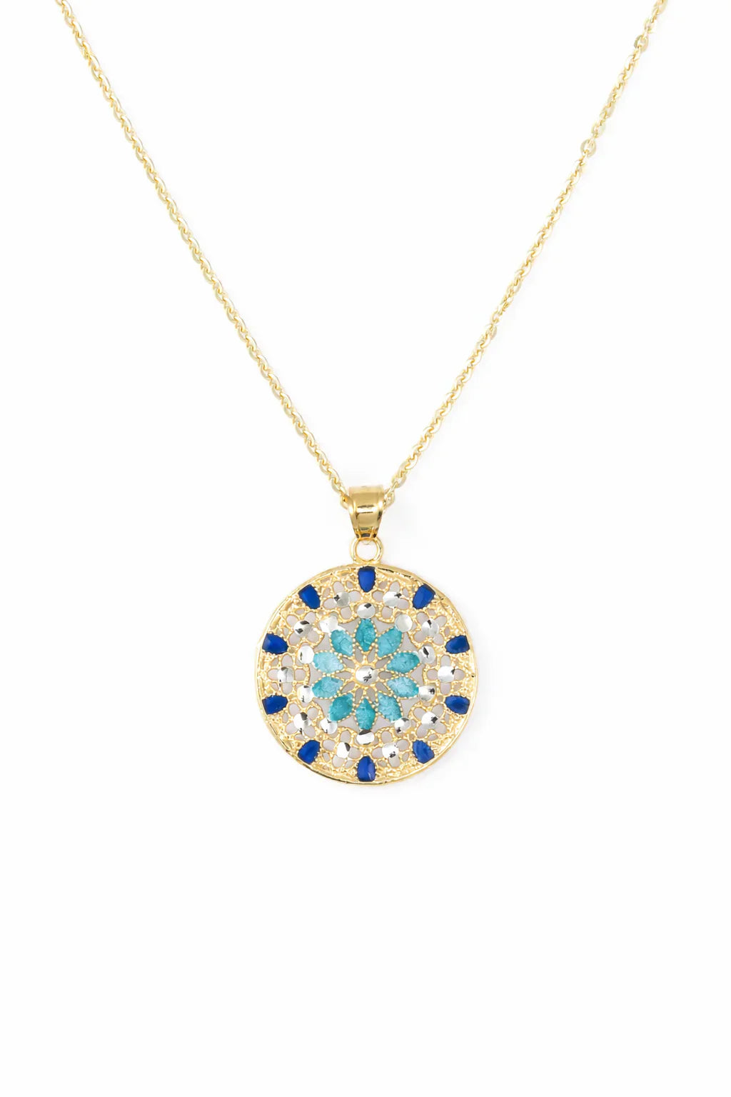 FILIGREE | BLUE MOSAIC NECKLACE