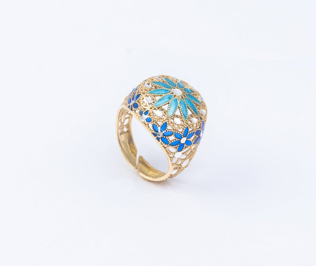 Florentine Rose Window Ring