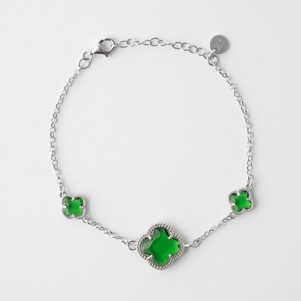 Clover | Bracelet with Emerald Quartz