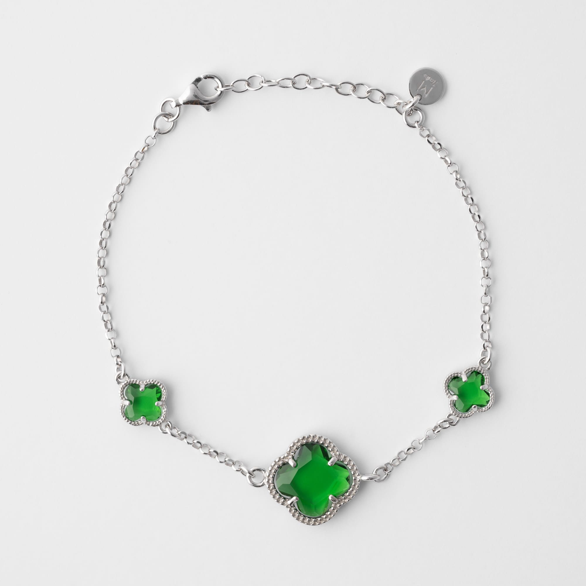 Clover | Bracelet with Emerald Quartz