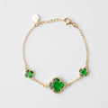 Clover | Bracelet with Emerald Quartz