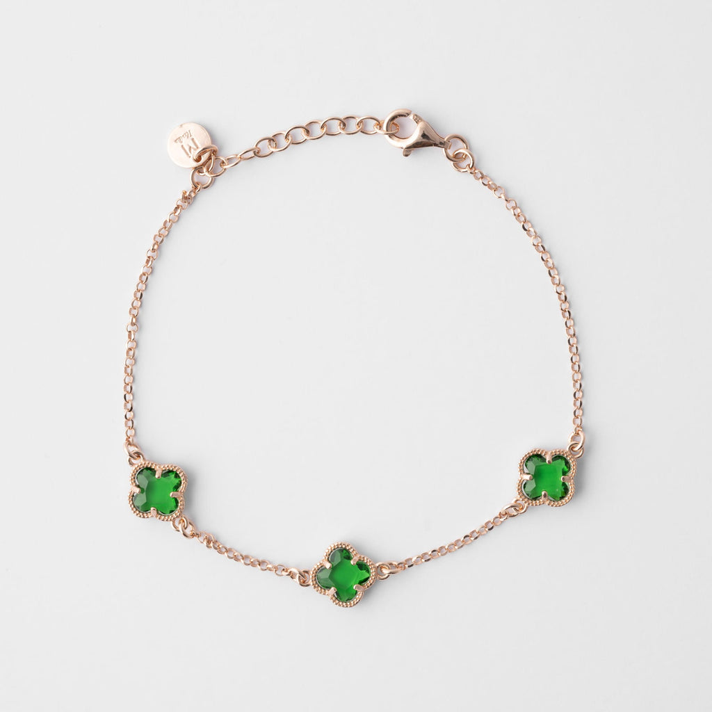 Clover | Bracelet with Emerald Quartz