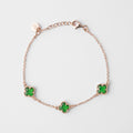 Clover | Bracelet with Emerald Quartz