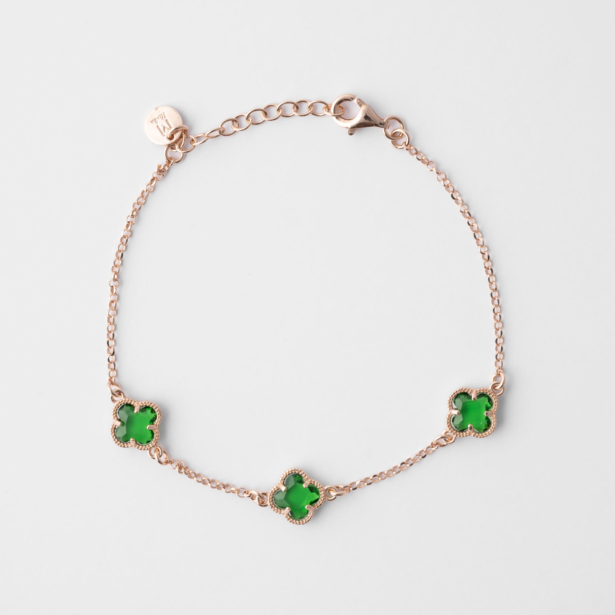 Clover | Bracelet with Emerald Quartz
