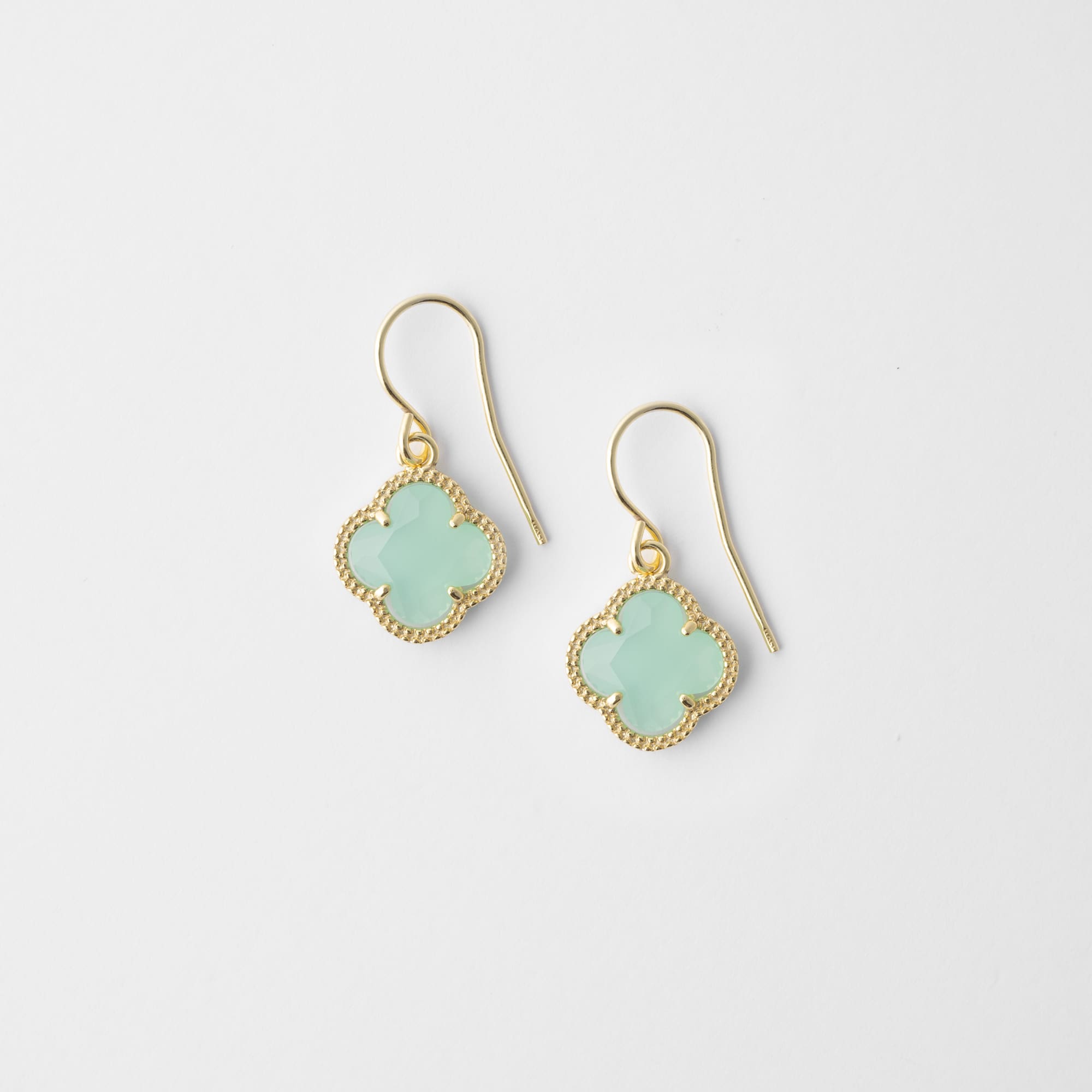 Clover | Earrings with Green Quartz