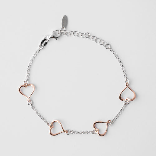 Bracelet Heartwave hearts
