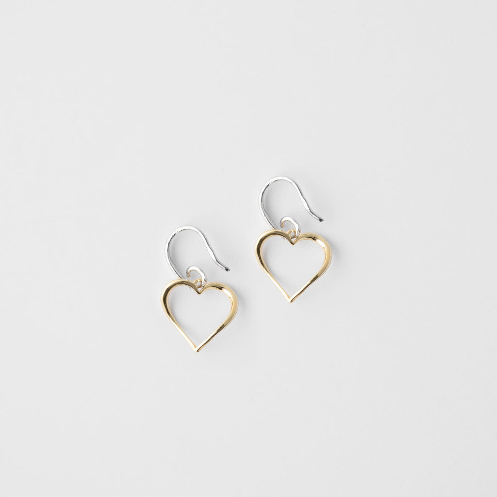 Heartwave heart earrings