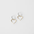 Heartwave heart earrings