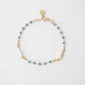 ROSARY Bracelet with Green Crystals