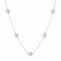 Moriconi Clover | Necklace with Green Quartz - Necklaces in Kuwait | CLOVER | قلادة بالكوارتز الأخضر - Saya