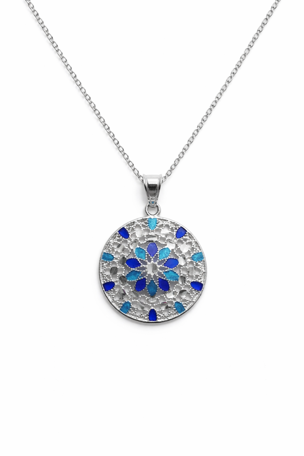 Florentine Blue Mosaic Necklace