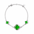 Moriconi Clover | Bracelet with Emerald Quartz - Bracelets in Kuwait | كلوفر | سوار كوارتز الزمرد - Saya