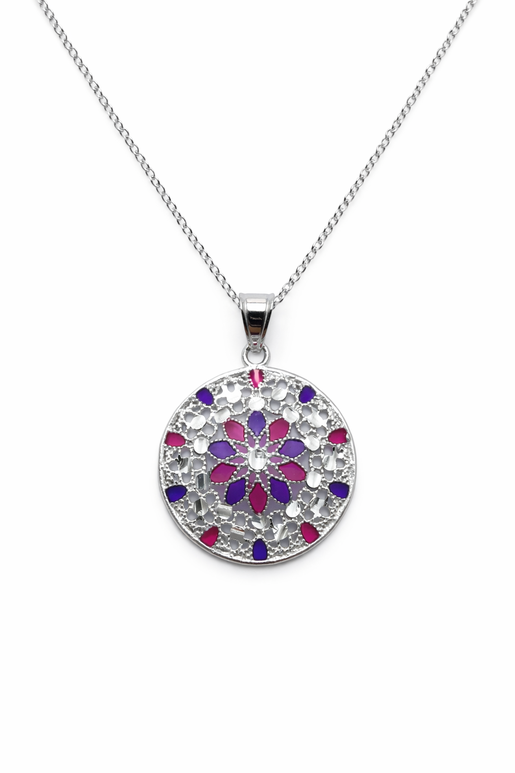 Florentine Violet Mosaic Necklace