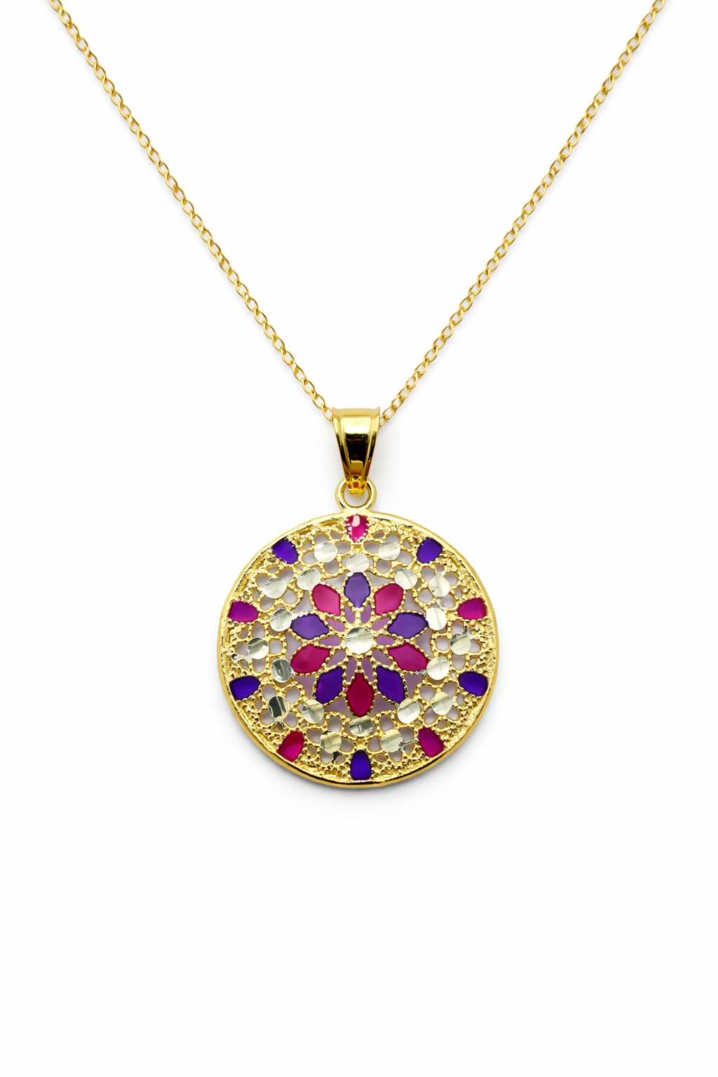 Florentine Violet Mosaic Necklace
