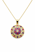 Florentine Violet Mosaic Necklace
